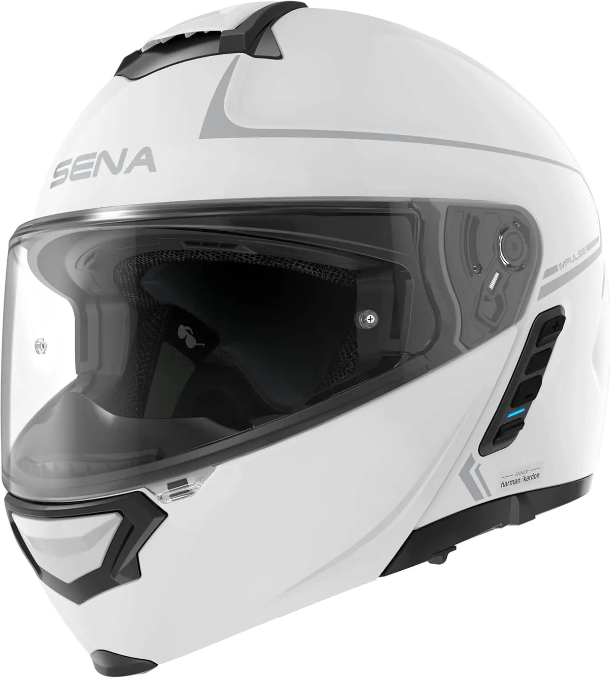 Impulse DOT Flip Up Modular Bluetooth Helmet w/Sound by Harman Kardon Dual Visor Helmet with Integrated Mesh Intercom System / M