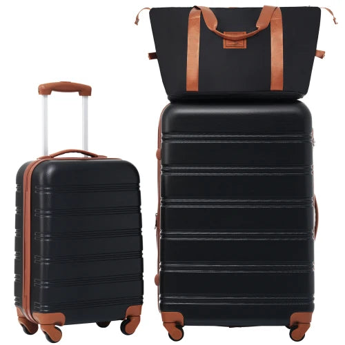 2 Piece Hardside Luggage Set with Bag Spinner Wheels TSA Lock Lightweight 20/24 Inch Travel Suitcase