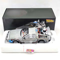 HW 1:18 for Elite Back To The Future Time Machine Ultimate Edition BCJ97 Diecast Models Car Toys Collection Christmas Auto Gift