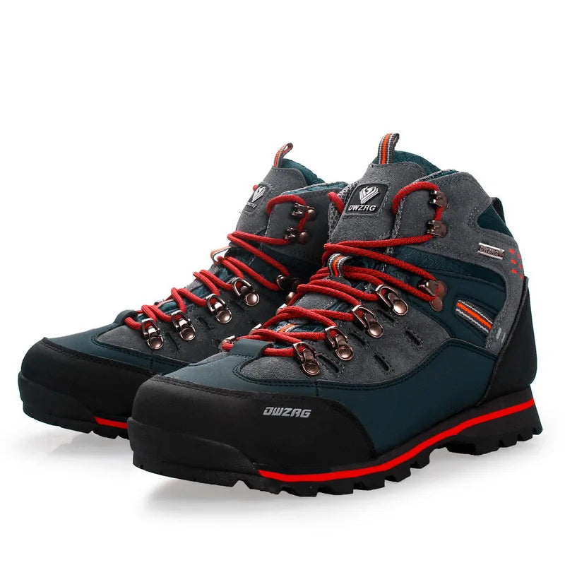 Men's High Top Hiking Shoes Outdoor Trekking Sports Shoes Lightweight Trail Running Walking Shoes Tourist Footwear