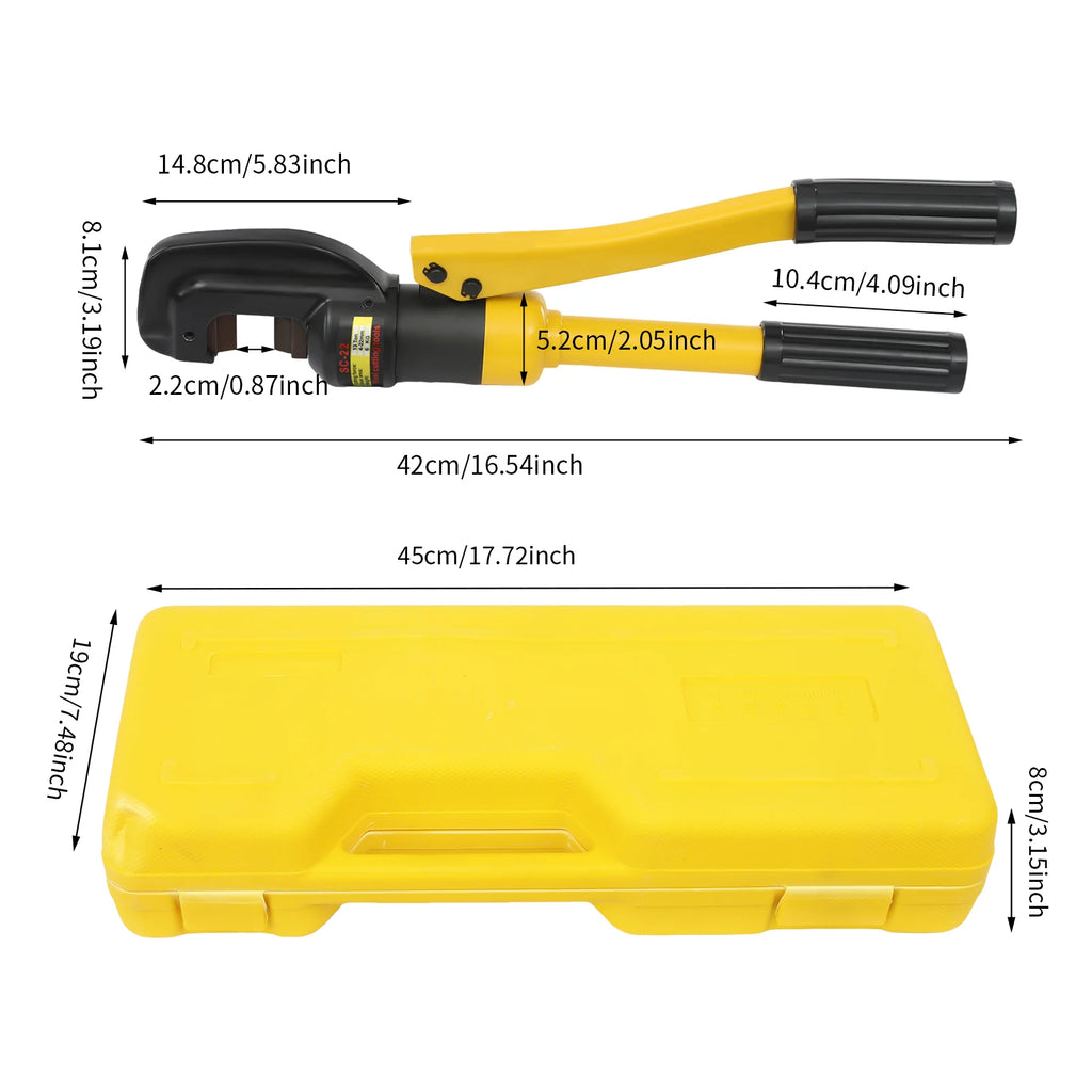 Hydraulic Rebar Cutter Portable Rebar Cutting Tool with 13t Crimping Power and C-Shaped Head for Easy Mold Change and Steel 22mm