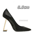 Designers' high heels, women's fishmouth, thin slippers, letters and empty high-heeled sandals, pointed shoes. size 35-41 000