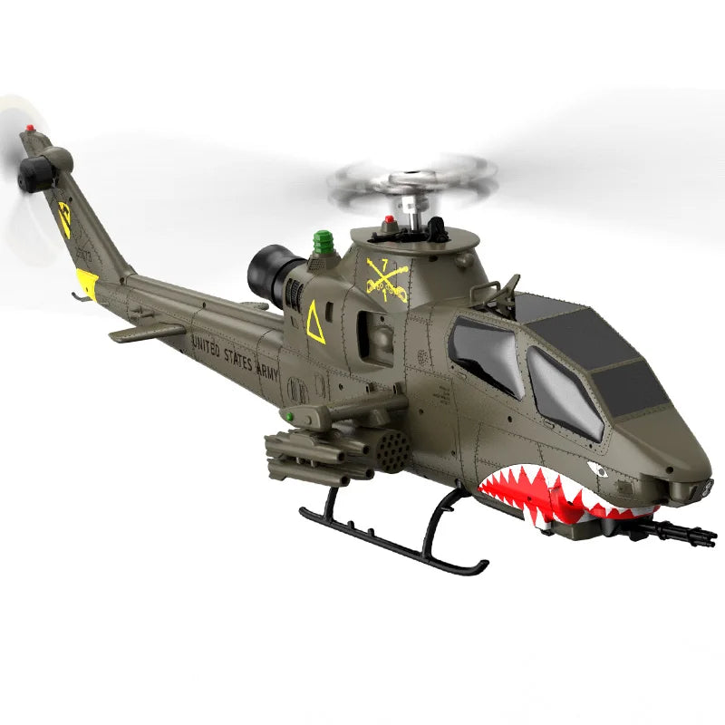 AH-1 Cobra 2.4G 9CH GPS Optical Flow Localization LiDAR TOF Altitude Hold Brushless Motor1:32 Scale RC Helicopter YuXiang F112S