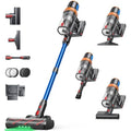 Cordless Vacuum Cleaner 650W 55KPA 70Mins for Home Upgraded Stick Vacuum with Extra Mattress Cleaning Tool Self-Standing Anti-T