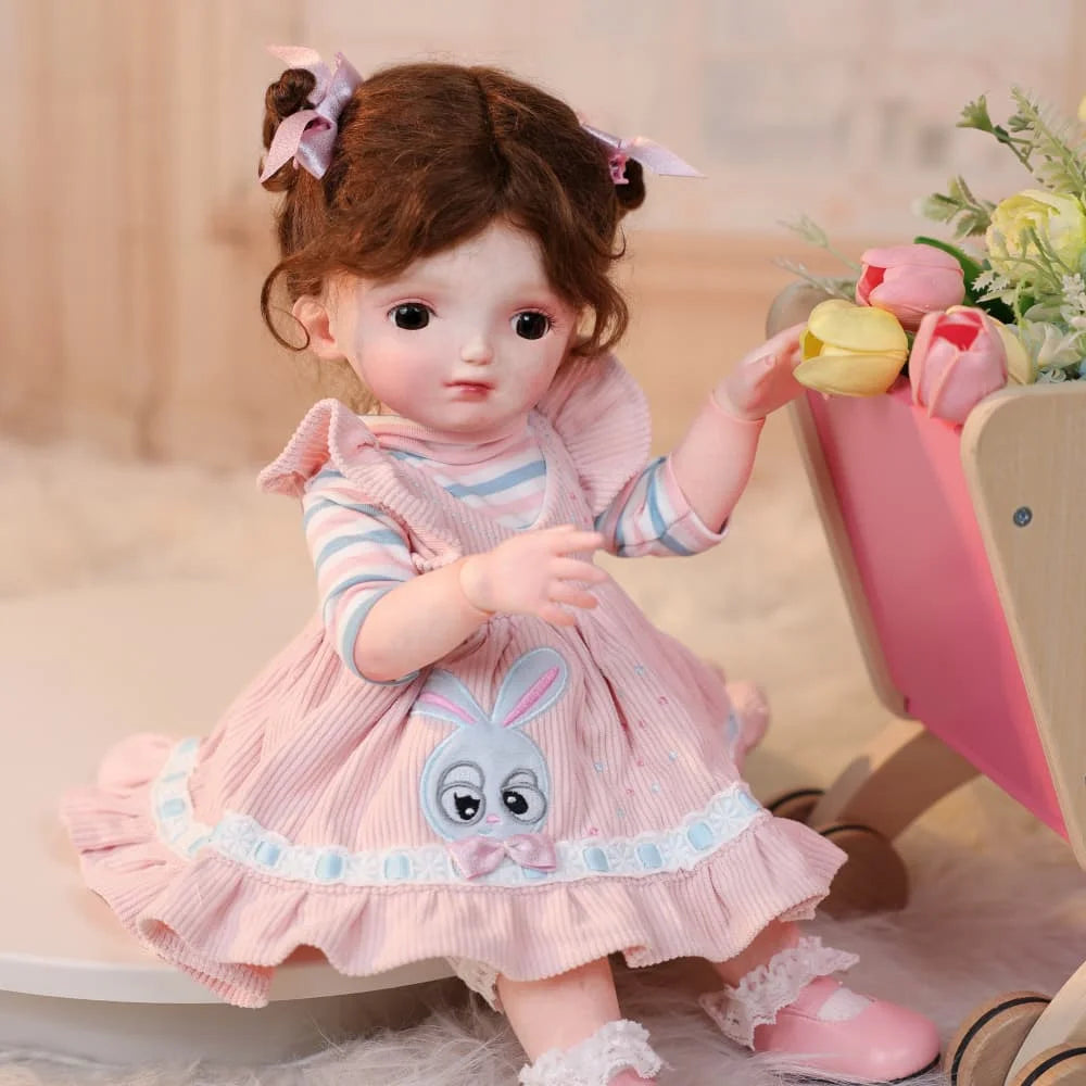 Cloveray 47 cm 20 inch Full Body Vinyl Girl BJD Doll Humanoid Doll Ball Joint Children's Birthday Collection Christmas Gift