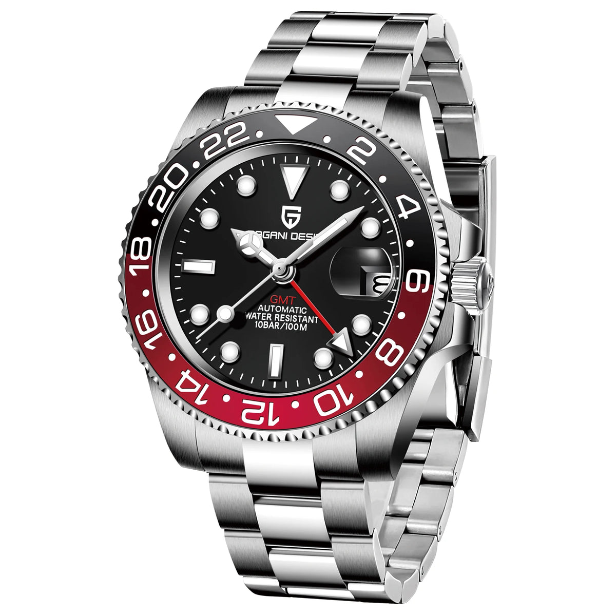 2026 New PAGANI DESIGN Luxury Men Mechanical Watches Stainless Steel GMT Watch Top Brand Sapphire Glass Men Watch reloj hombre