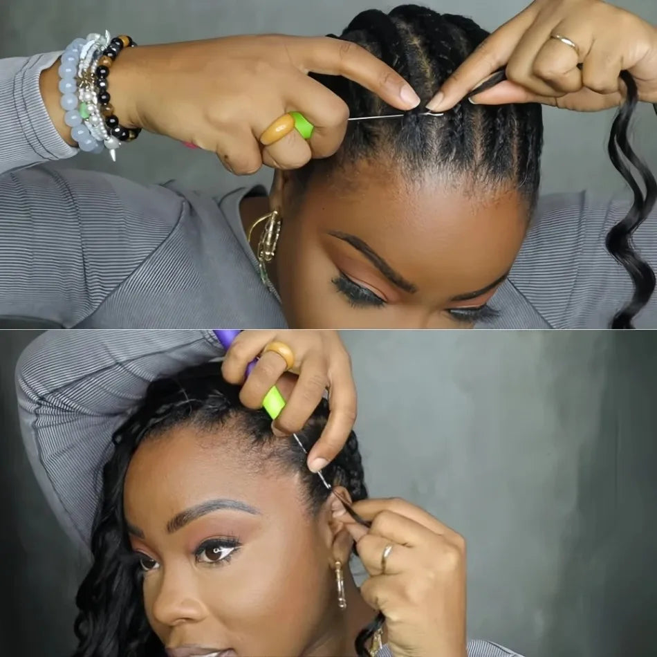 Body Wave Crochet Human Hair Bundles 5 Packs Brazilian Weave Pre-Separated Virgin Feather Hair Extensions Crochet Hair For Women