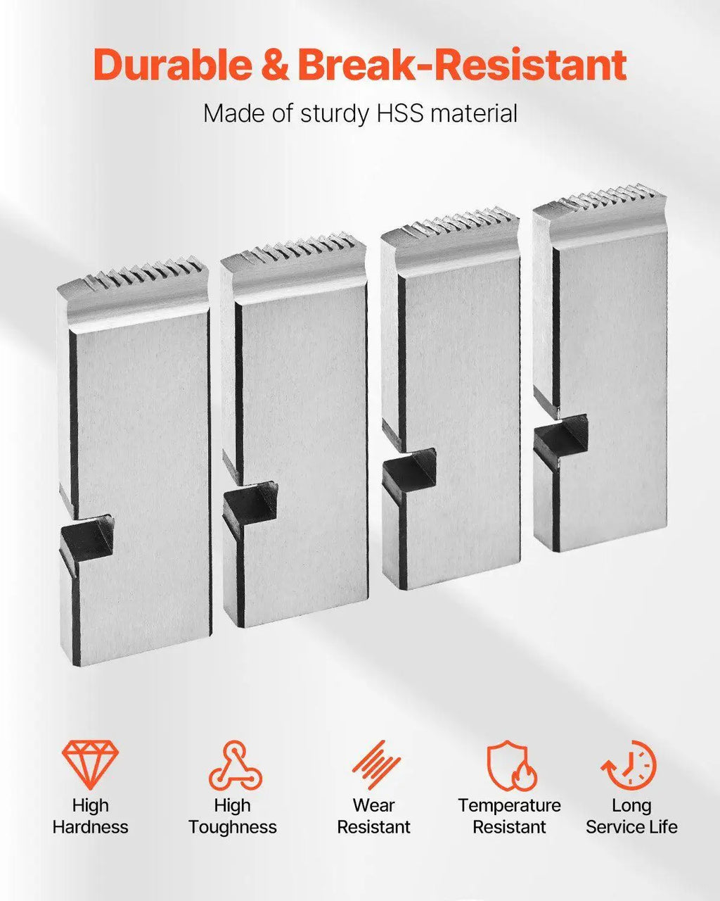 1"-2" NPT HSS Pipe Threading Dies Right Hand Turn 4 Pcs Tool for RIDGID Compatibility Sharp Cutters Minimal Maintenance