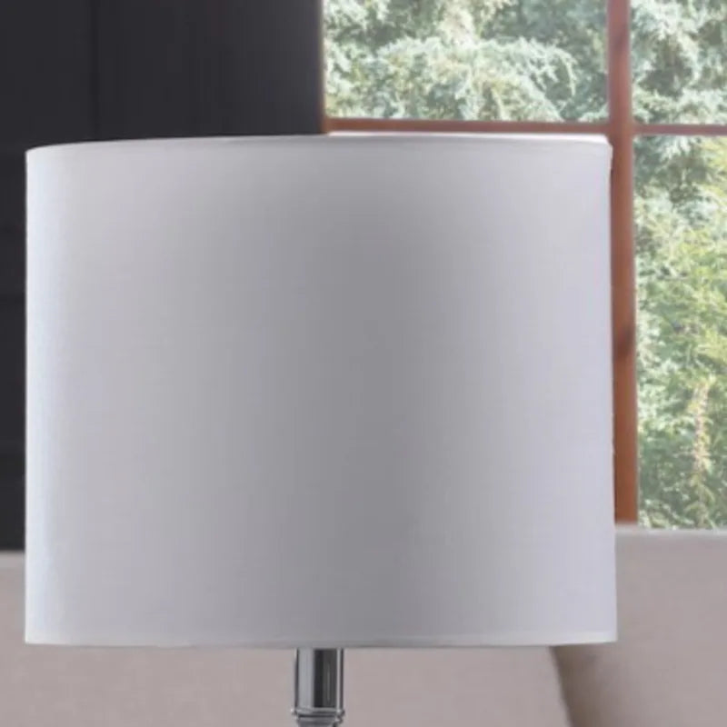 23.5" Modern Table Lamp  Cale Cut Crystal Build Luxurious Look Bedroom Living Room Elevates Home Ambiance