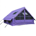 129 Sq Ft Large Inflatable Camping Tent Waterproof Oxford Air Tent House with Hand Pump 4 Season Sunproof Glamping Family Tent
