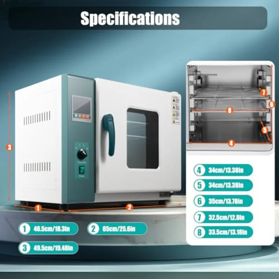 45L/12Gal Horizontal Electric Blast Drying Oven with Air Convection and Intelligent Temperature Control for Laboratory Industri