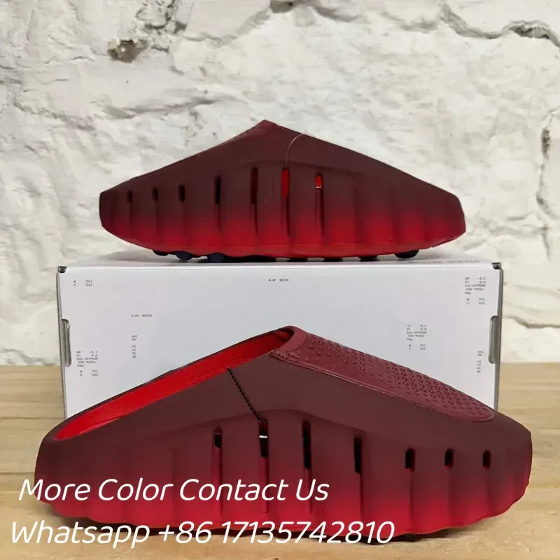 Slide Mules Techs Fragment Design Blackened Blue Light Bone Light Smoke Grey Solar Red Pearl Pink Team Red us13 With Bo