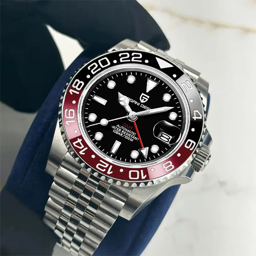 2026 PAGANI DESIGN New Business Men Mechanical Wristwatch 100M Waterproof Sapphire Glass PD-1662 GMT 40mm Watch Men Reloj Hombre