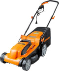 15-Inch Electric Corded Lawn Mower with 11AMP Power, 5 Cutting Heights, and Lightweight Design