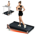 8° Incline Walking Pad Treadmill - Portable Compact Treadmills Under Desk Treadmill, Incline
