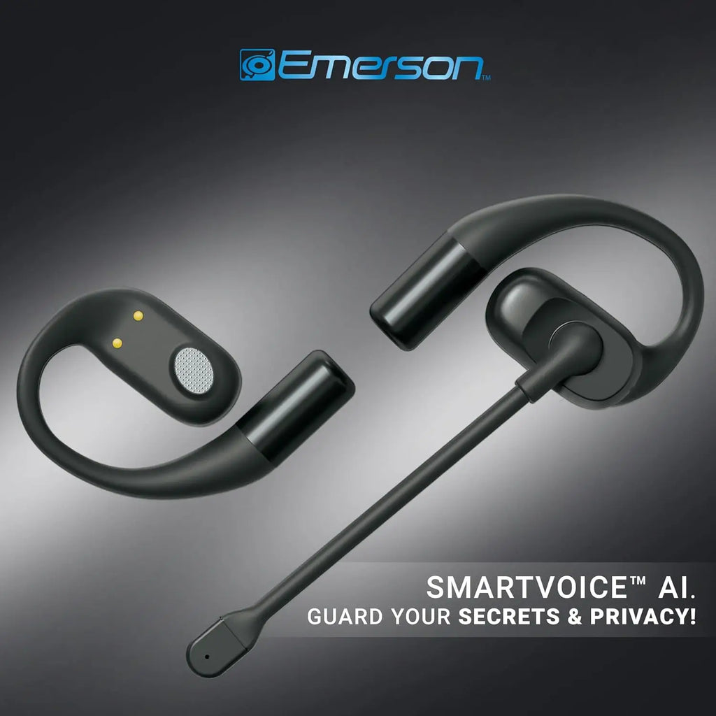 Open-Ear Wireless Earbuds with ENC Mic, IPX4 Waterproof, 24H Playtime - Ideal for Gym, Work & Travel