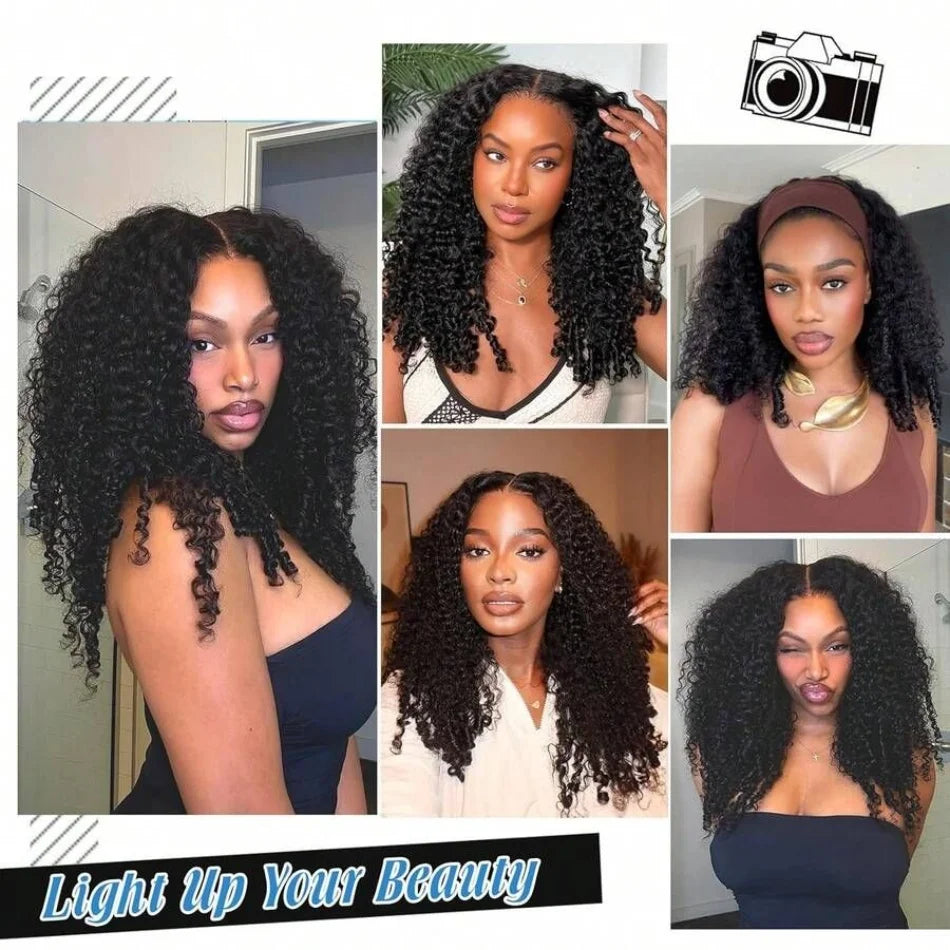Human Crochet Hair Pre Looped 120g Burmese Curly Feather Crochet Human Hair Extensions Reusable Invisible Pre-Separated Knotless