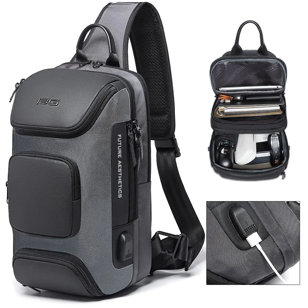 Sling Bag, Waterproof Shoulder Bag for Men, Casual Sports Sling Bag, Every Day Bag for Men…