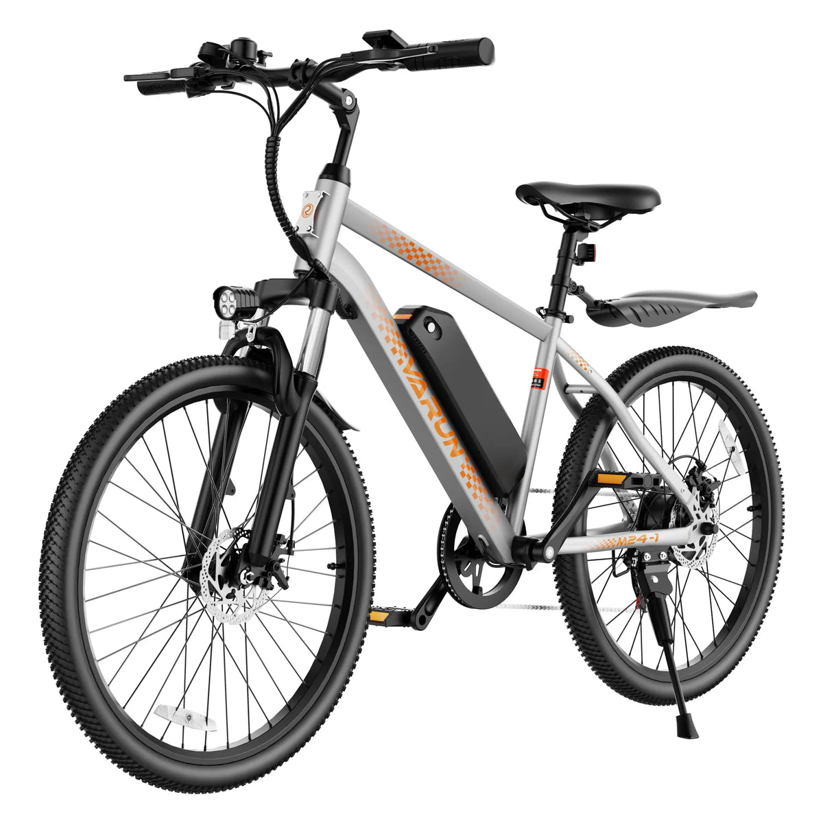 Varun M24-1 Adult Electric Bike,500W Peak Power,36V 7.8Ah Battery,24"Tire Commuter Electric Bike,20MPH,UL 2849,1 Year Warranty