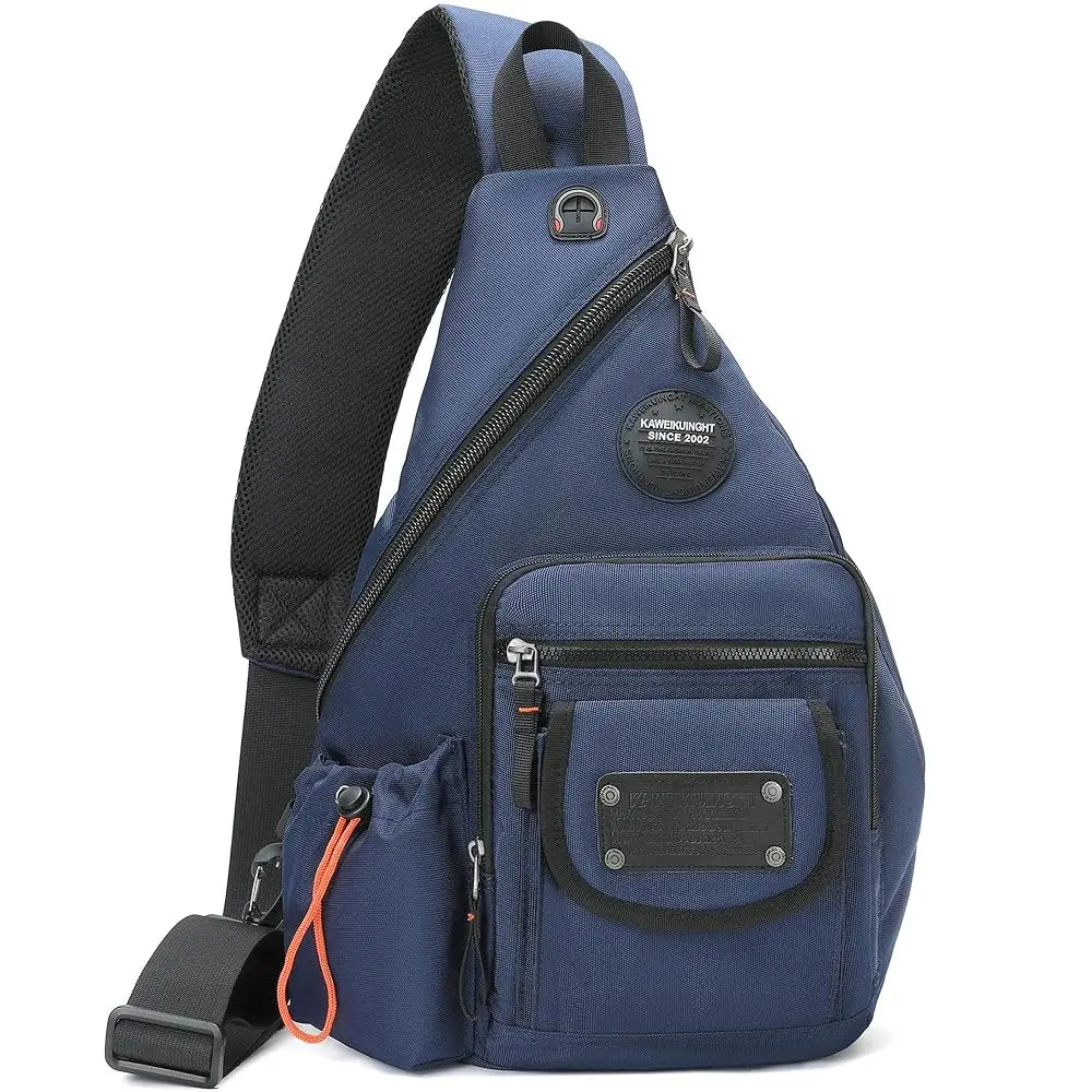 Sling Bag Backpack, 13.3'' 14.1'' Laptop Bag Crossbody Shoulder Chest Backpacks Travel Outdoors for Men Women