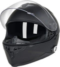 Full Face Motorcycle Helmet Bluetooth 5.0 Integrated 2 Way Intercom DOT FMVSS-218 Rated Motorbike Helmet Communication with Dual