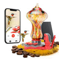 Smart Hummingbird Feeder with Solar-Powered Camera 2K AI Identification Water Detection Leakproof Design with Ant Moat Compatib