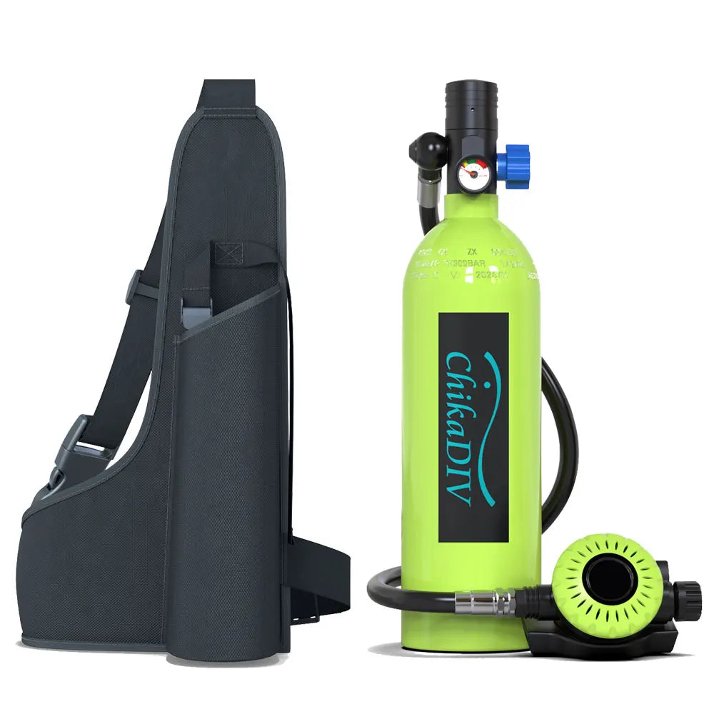Portable Lung Tank Scuba Gear Set, Mini Diving Tank 1L Capacity with 3000 PSI