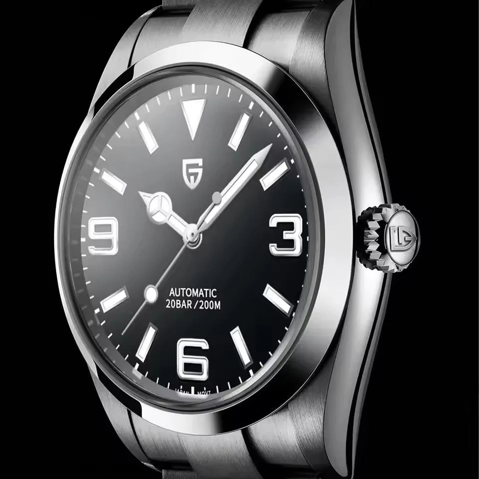 PAGANI DESIGN 40MM Air King Men Automatic Mechanical Watch 200M Waterproof Luxury Sapphire Glass Stainless Steel Watches for men