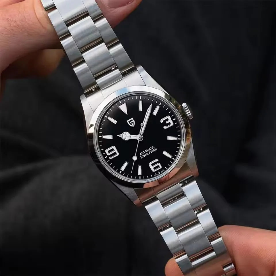 PAGANI DESIGN 40MM Air King Men Automatic Mechanical Watch 200M Waterproof Luxury Sapphire Glass Stainless Steel Watches for men