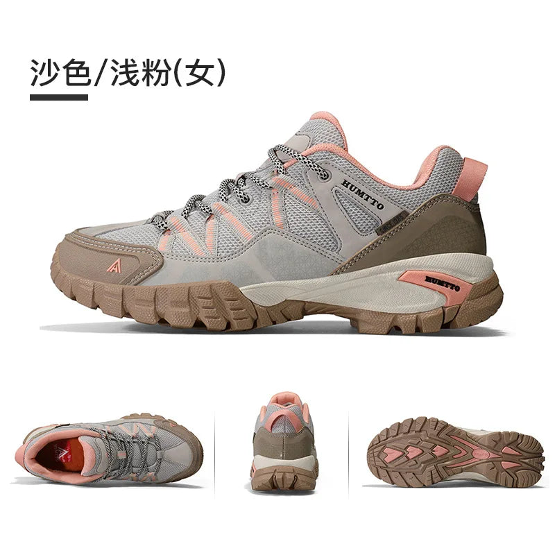 Men Lightweight Hiking Shoes Autumn Winter Breathable Mesh Casual Athletic Walking Sneakers Anti-slip Outdoor Trekking Footwear