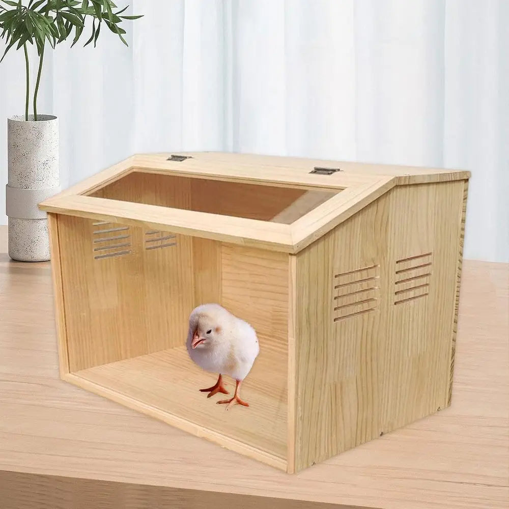 Chick Brooder Box Quail Nest Cage Supplies Small Chicken Coop Quail Coop, 60x40x40CM