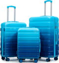 ABS Hardshell Luggage Set with Spinner Wheels and Lock - Durable Waterproof Suitcase for Travel