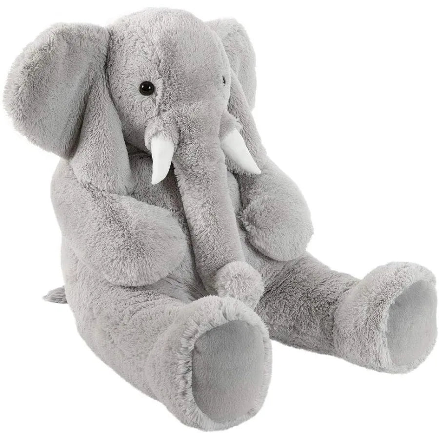 Vermont Teddy Bear Giant Elephant Stuffed Animal 4 Foot Big Stuffed Elephant Plush from Giant Cuddle Collection Collectible Plu