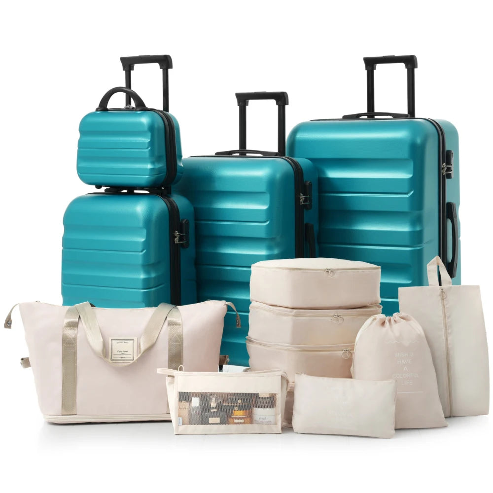Hardshell Luggage Set - Lightweight & Durable Suitcases with Dual Spinner Wheels Carry-On & Check-In Sizes for Travel & Business