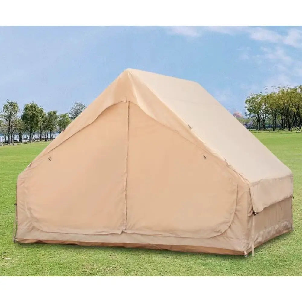 Inflatable Tent With Pump,4-6 Person Glamping Tent:Easy Setup 4-Season Waterproof,12 Mesh Windows