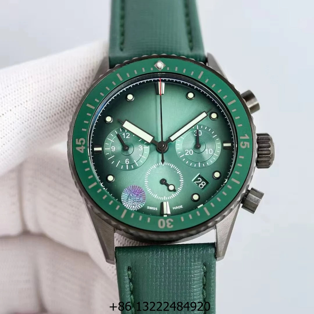 Stainless Steel Case Leather Strap Sapphire Crystal Dial Automatic Mechanical Fashion Business Luxury Charm Watch