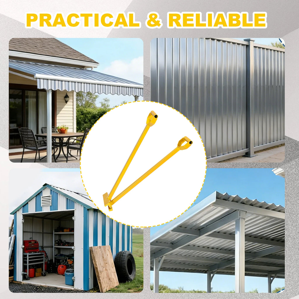 2-in-1 Manual Standing Seam Tool Hand Bender Stand 90°&180° Double Fold Mechanical Lock Jaw Width 6 Inches Suitable for Panel