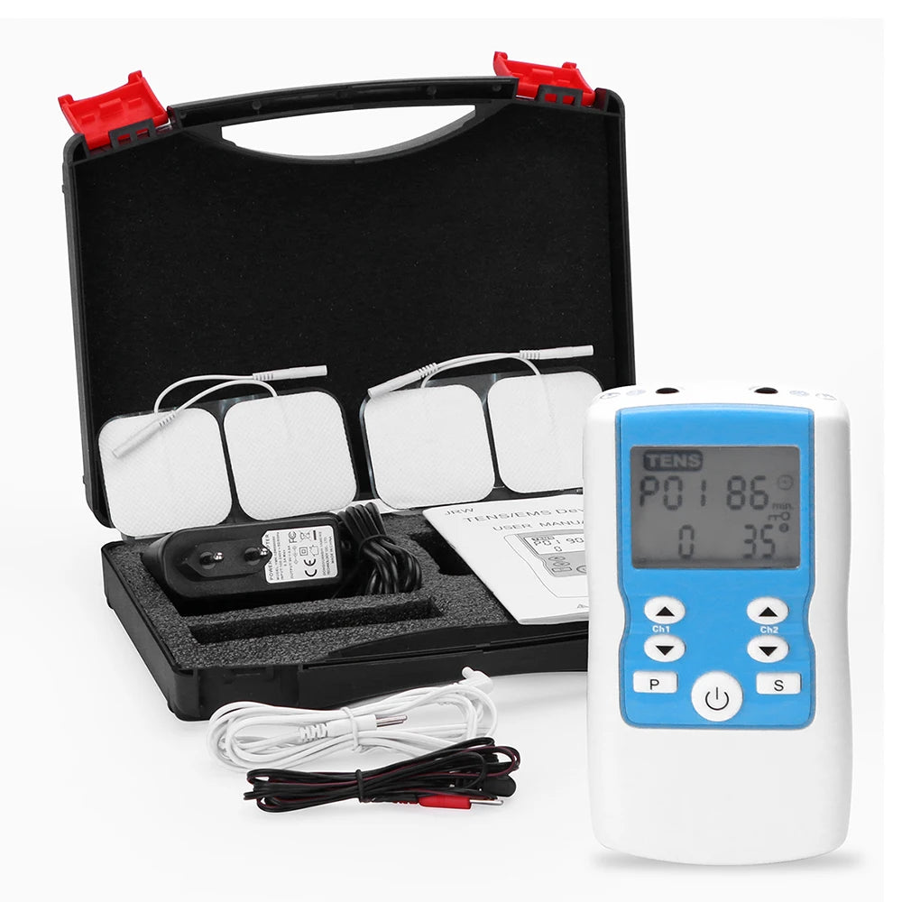 28 Modes EMS Electric Muscle Therapy Stimulator Tens Unit Machine Meridian Physiotherapy Pulse Abdominal Prostate Body Massager