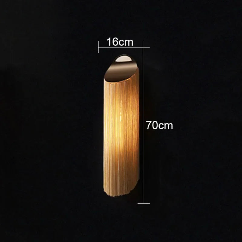Tassel Wall Lamp for Living Room Modern Simple Background Bedroom Bedside Aisle Indoor Lighting  Home Decor Wall Lights for Home