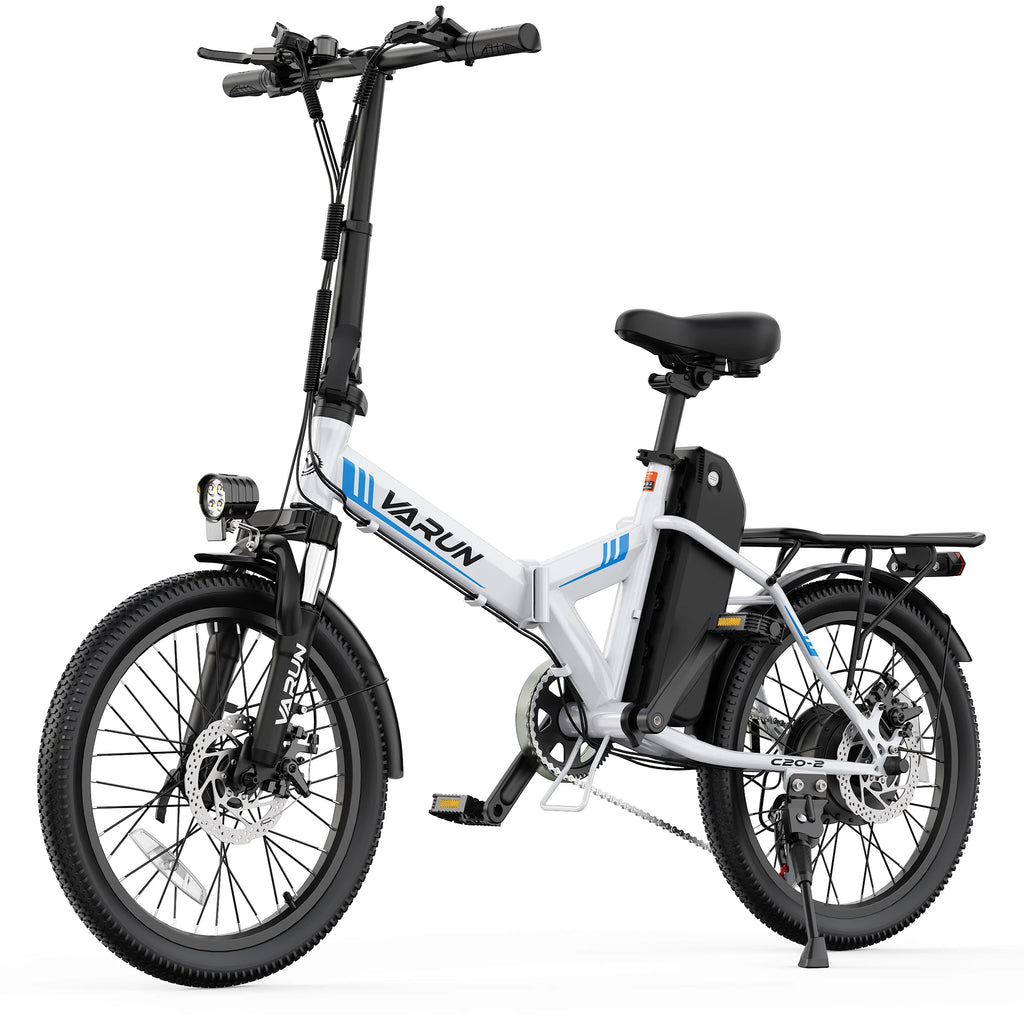 Varun C20-2 Adult Electric Bike, 500W Peak Power, 36V 7.8Ah Battery, 20" Tire City E-bike, 20MPH, Ebike UL2849 【1 Year Warranty】