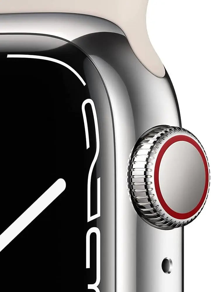 Refurbished Smartwatch with GPS & Cellular, 45mm Starlight Aluminum Case and Sport Band
