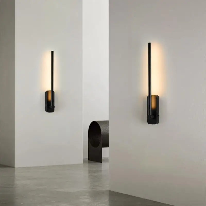 Rechargeable LED Wall Lights with Remote - Wireless Magnetic Clip-On Art Light - 3CCT Dimmable Fixture for Bedroom Decoration