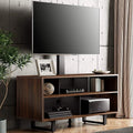 Swivel Floor Tv Stand With Mount For 32 To 70 Inch Tvs Wood Console Holds Up To 110 Pounds For Living Room Bedroom