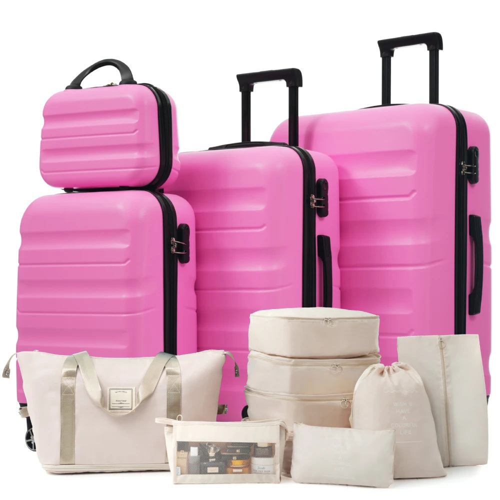 Hardshell Luggage Set - Lightweight & Durable Suitcases with Dual Spinner Wheels Carry-On & Check-In Sizes for Travel & Business