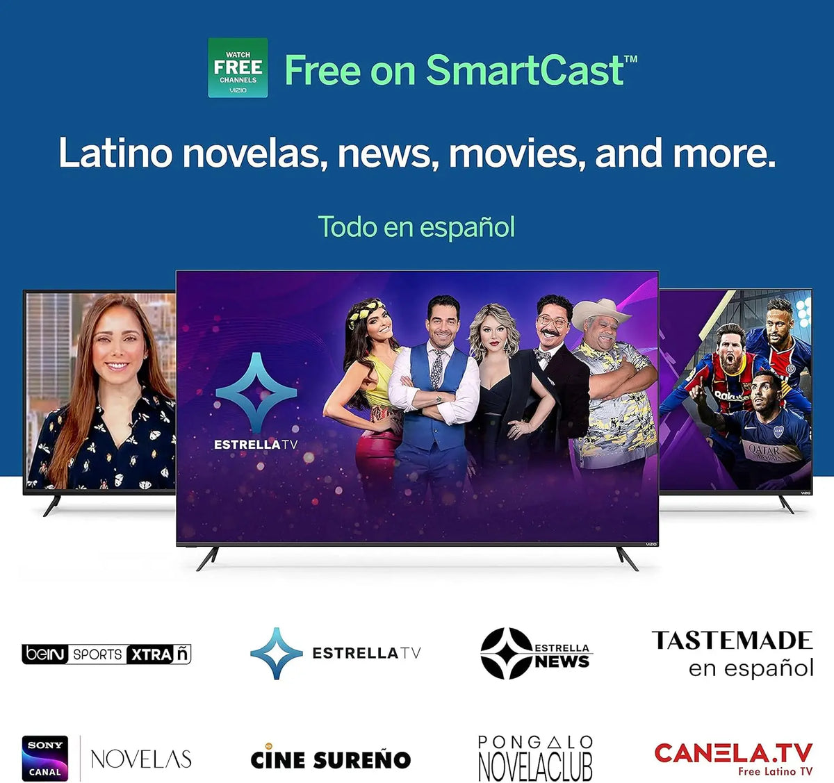 24-inch 1080p Smart TV with AirPlay, Chromecast, Screen Mirroring & 150+ Free Streaming Channels, Renewed Model