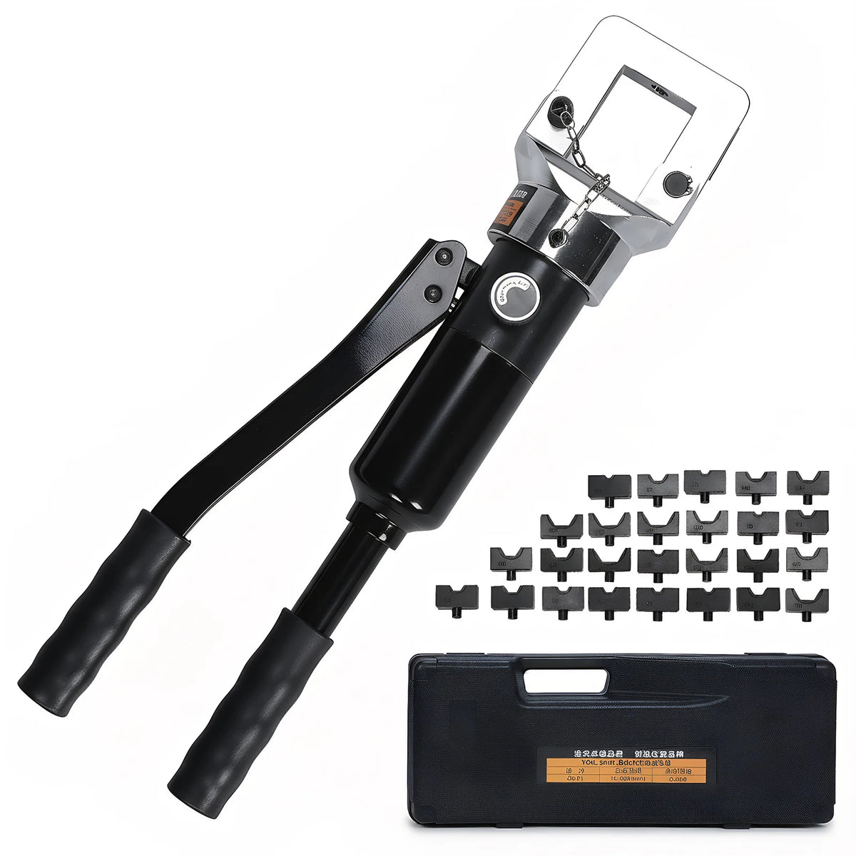 Convenient Cable Crimping Pliers with Toolbox Hydraulic Crimping Tool Kit Thicken for Repair/Industrial/Electrical