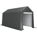 Heavy-Duty 7x12 Outdoor Storage Shed - Waterproof Garden Tent with Ventilation and Roll-Up Door