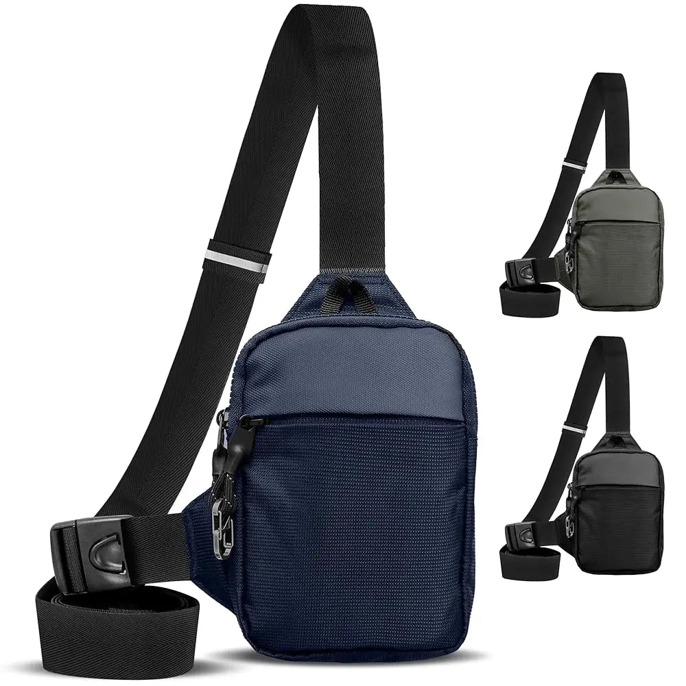 Travel Sling Bag for Men & Women - Water Resistant Crossbody Multipocket Chest Bag with Anti-Theft & RFID