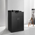 Backwash Sink Station Shampoo Bowl Beauty Spa Salon Hair Barber Equipment Black