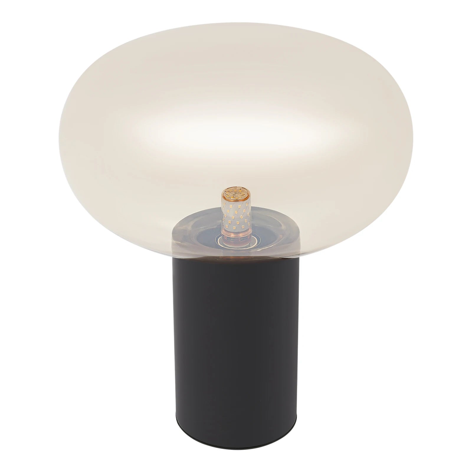 Living Room Table Lamp, Minimalist Bedside Lamp Glass Shade, Art Deco-Style Modern Table Lamp 110-240V for Studies, Bedrooms